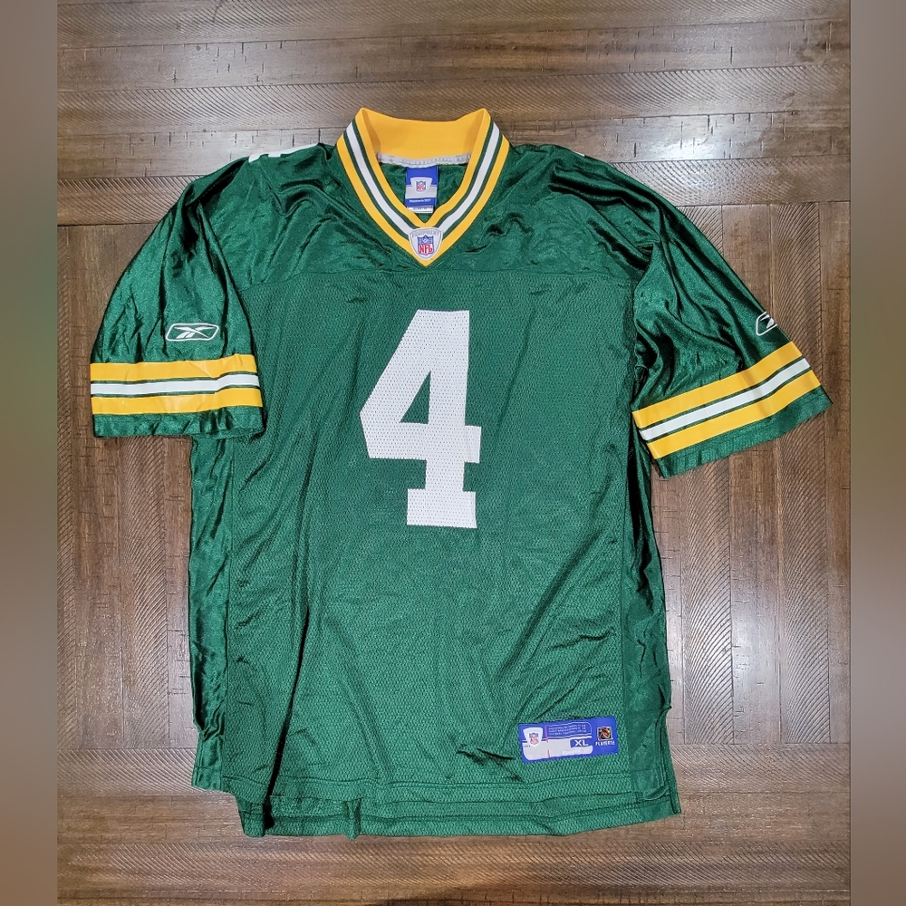Green Bay Packers Green Reebok Brett Farve XL Jersey